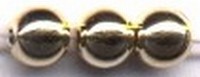 Parels 6mm goud 25 st