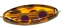 Glaskraal 22x8mm topaas retex rainbow 5st.