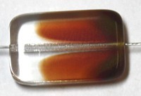 Glaskraal 22x14mm mizh-mazh geel rood rose 5st