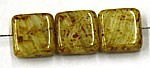 Glaskraal 8x8mm wit volcano travertin 20st