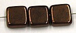 Glaskraal 8x8mm zwart/chocola bronze 20st