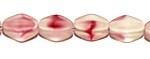 Glaskraal pinch 5x3mm krist./fuchsia/mat 100st.