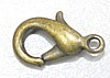 Karabijnsluiting 12mm oud goudkl 5st.