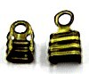 leerveterklem oud goudkl. 3mm 10st.