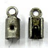leerveterklem 3-4mm rond mat grijskl. 10st