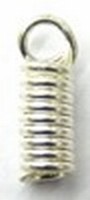 leerklemmetje spiraalvormig 5x8mm zilverkl. 10st