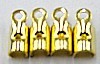 verterklem 6mm goudkleurig per paar