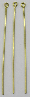 Nietstiften 50mm verguld per 25