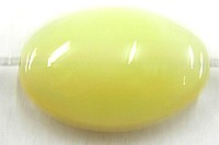 ovale platte kraal 23mm naturel 3st