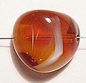Glaskraal 22x23mm bruin/transparant per stuk