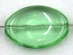 glaskraal 20x14mm plat lichtgroen 5st.