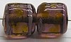 glaskraal ton 10x10 amethyst/rose 10 stuks