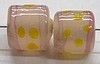 glaskraal ton 10x10 rose/geel/fuchsia 10 stuks