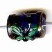 Glaskraal ton 12mm blauw 5st