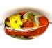 Glaskraal ovaal 17x10 rood 5st