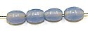 Glaskraal 6x4 ovaal licht opaalblauw ca 200st.