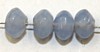 Glaskraal 4x6 schijf licht opaalblauw ca 200st.