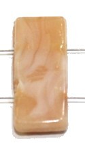 Glaskraal 11x24mm 2 gaats zalmkl. gemelleerd 5st.