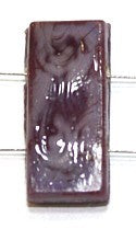 Glaskraal 11x24mm 2 gaats mauve gemelleerd 5st.