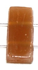 Glaskraal 11x24mm 2 gaats tr. zalmkl 5st.