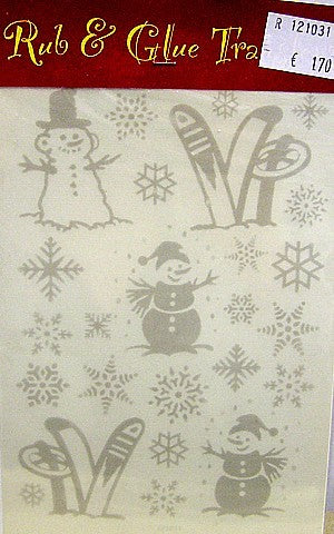 Rub & Glue transfer winter per vel