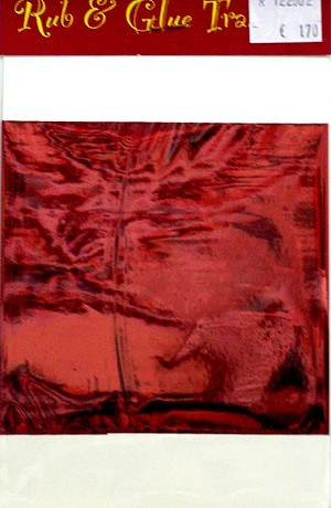 Rub & Glue Metallic rood per vel
