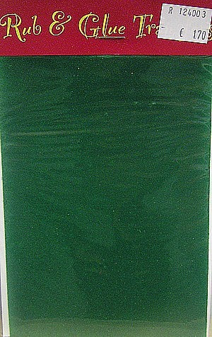 Rub & Glue fluweel groen per vel