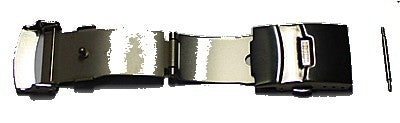 Klapsluiting 18mm staal met pennen