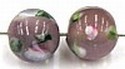 bloemkraal rond ca 8mm mauve 5st