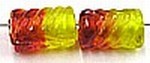 glaskraal 12mm ton geschroefd rood/geel 10st UL