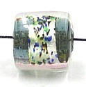 silverfoilband gespikkeld 10x10mm grijs 5st.