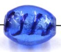 silverfoil ovaal 15x12mm blauw/blauw 5st