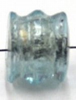 ton silverfoil geribt 10x13mm l.blauw 5st