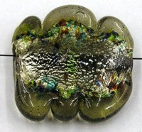 bloemkr.plat silverfoil 32x10mm rookzwart p.st.