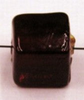 glaskr.blokje 11x11mm rood 5st