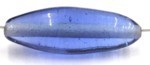 glaskraal ovaal 20x9mm blauw 5 st.