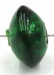 glaskraal schijf 9x15mm groen 5st