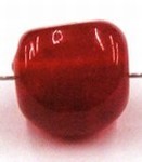 glaskraal beukenoot 12x12mm rood 5st