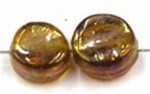 glaskraal plat gedeukt 8x5mm topaas10st UL