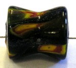 glaskraal 16x14mm zwart millifiory p.st