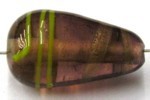 glaskr. druppel 22x12mm amethyst/streep p.st