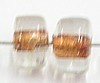 glaskr. 5x6mm tr. goudbruine kern 100st