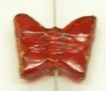 Glaskr.vlinder 13x15mm oranjerood 20st.