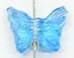 glaskr.vlinder 13x15mm turkoois 20st.