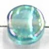 glaskraal halfrond 8x5mm l.blauw gelusterd 50st.