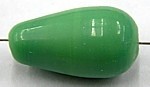 glaskraal druppel 18x10mm groen 20st