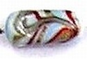 Glaskraal 21x10mm turkoois bewerkt 5st