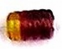 Glaskraal ton 12mm rood/geel 10st UL