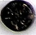 Glaskraal schijf 17mm zwart/goud p.st