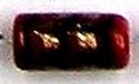 Glaskraal ton 21mm rood/goud p.st